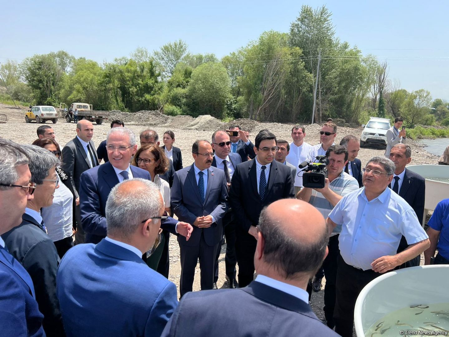 В реку Хакари в Зангилане выпущены мальки ручьевой форели (ФОТО)