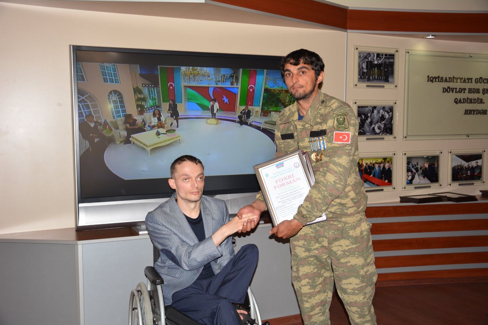 Этибар Гасанзаде представил проект "Шуша – вершина Победы" с участием героев Карабахской войны (ФОТО)