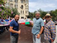 Впервые в Азербайджане! В Ичеришехер прошло шествие с огромным лоскутным полотном (ФОТО/ВИДЕО)