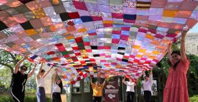 Впервые в Азербайджане! В Ичеришехер прошло шествие с огромным лоскутным полотном (ФОТО/ВИДЕО)