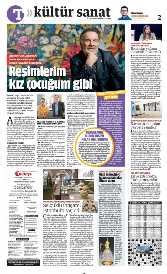 Сакит Мамедов рассказал о первой грандиозной выставке RESMIN TÜRKÇERSİ именитых мастеров тюркского мира в Стамбуле (ВИДЕО, ФОТО)