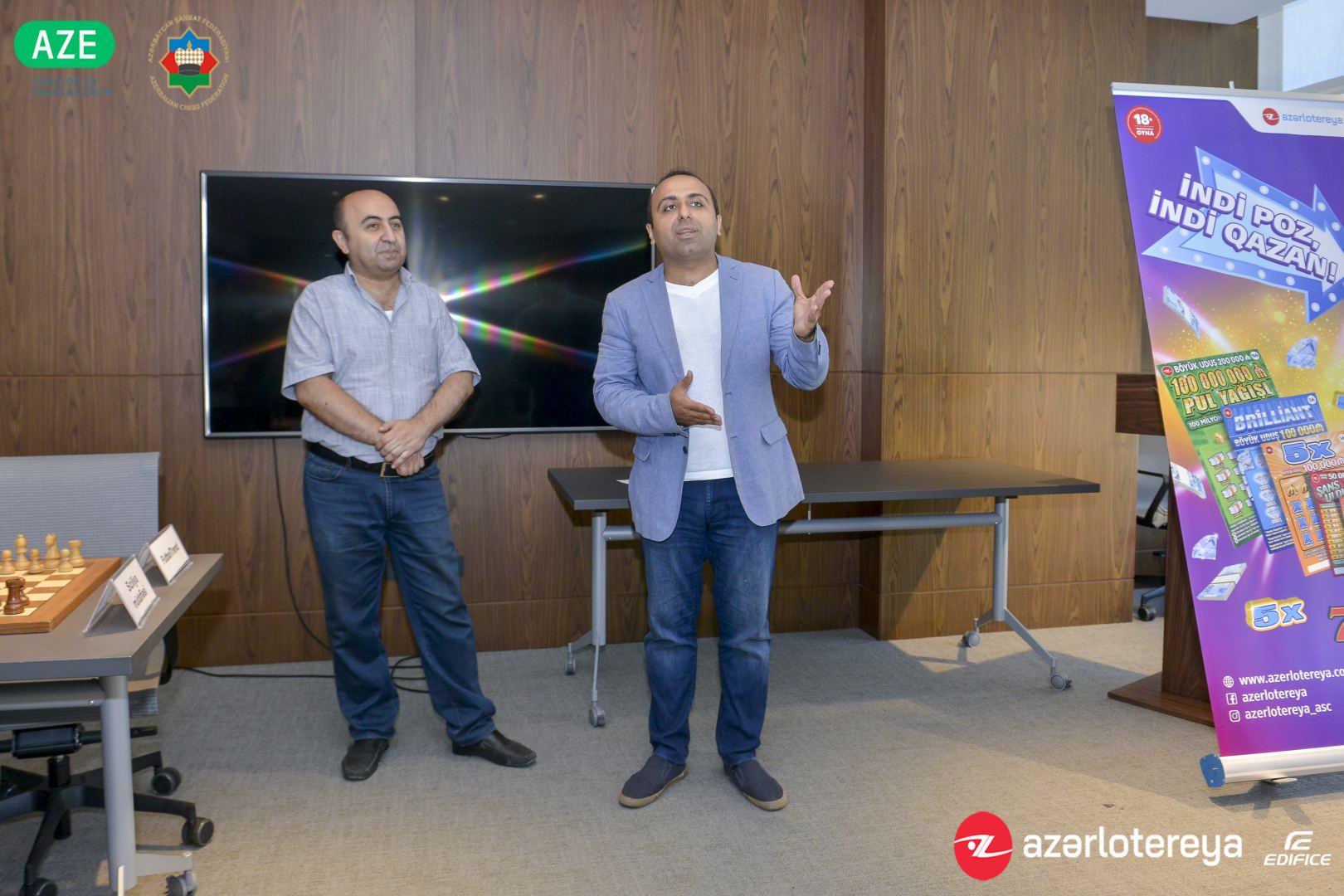 "Армагеддон" выявил победителя чемпионата по шахматам среди азербайджанских журналистов (ФОТО)