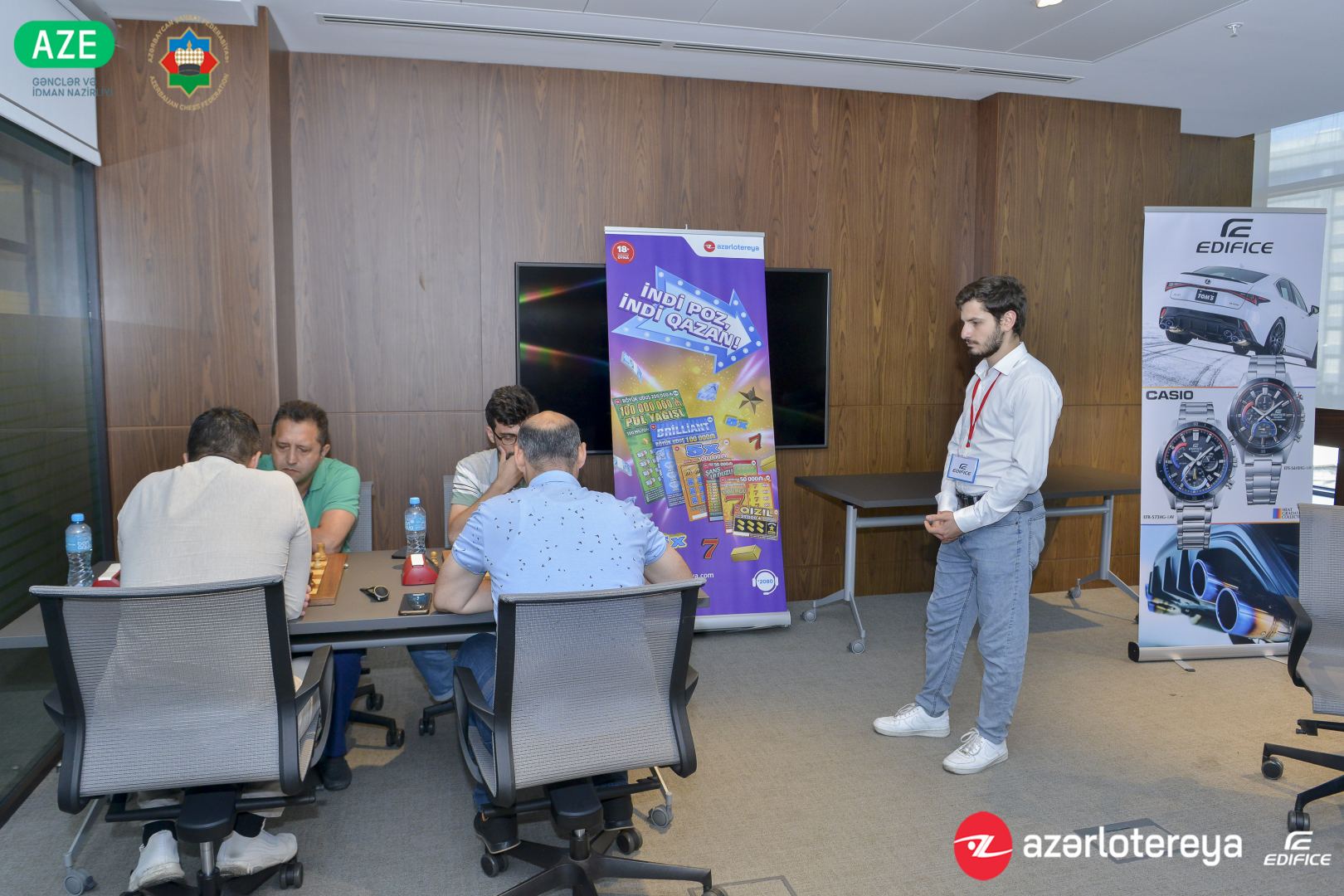 "Армагеддон" выявил победителя чемпионата по шахматам среди азербайджанских журналистов (ФОТО)