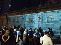 На стенах бакинской бани "Фантазия" представлен удивительный 3D-mapping, реализованный  посольством Германии и QGallery (ФОТО)