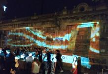 На стенах бакинской бани "Фантазия" представлен удивительный 3D-mapping, реализованный  посольством Германии и QGallery (ФОТО)