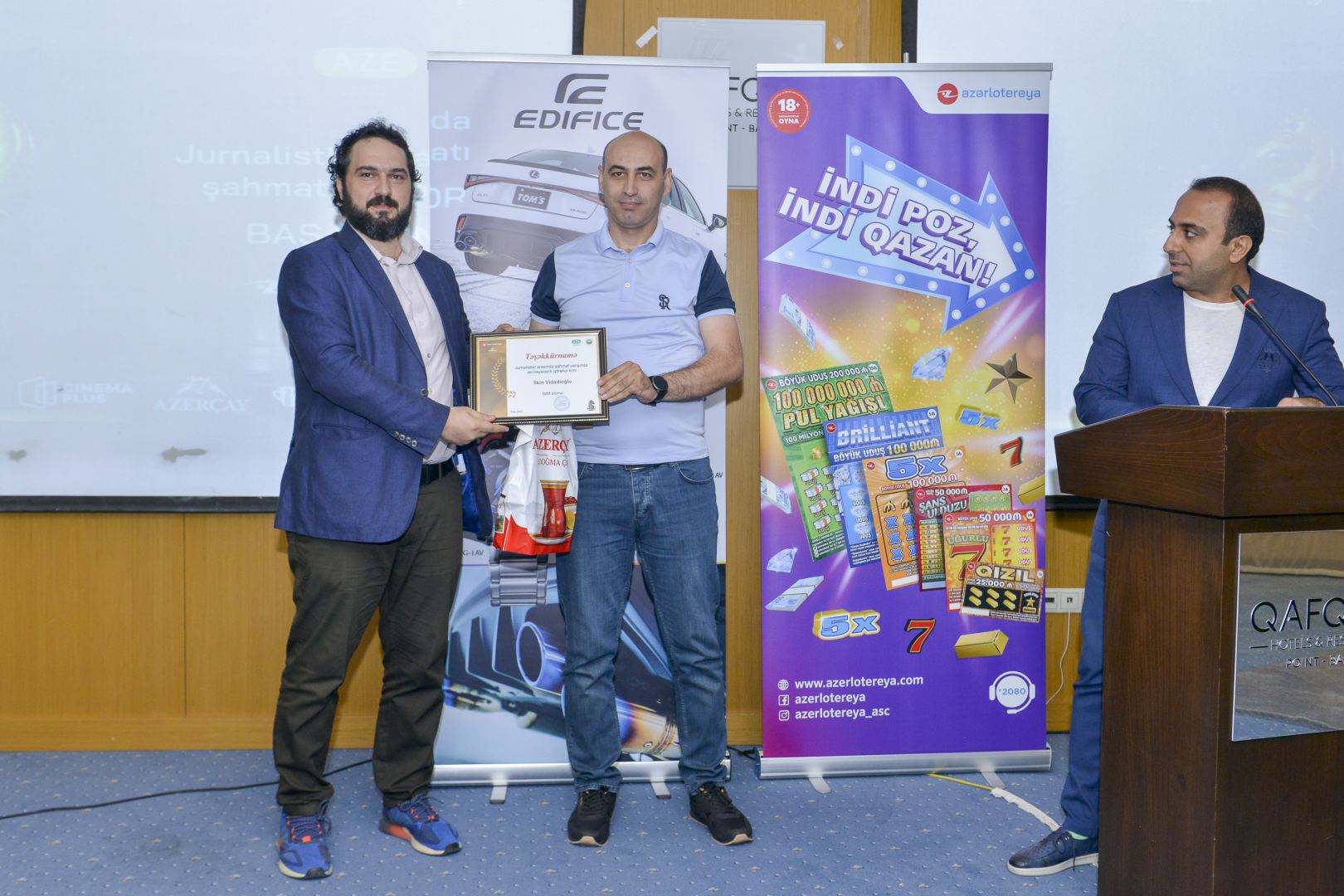 В Баку прошла церемония награждения победителей шахматного чемпионата среди представителей СМИ (ФОТО)