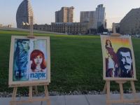 Кинопоказ под открытым небом - в Баку отмечают День национального кино (ФОТО)