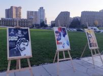 Кинопоказ под открытым небом - в Баку отмечают День национального кино (ФОТО)