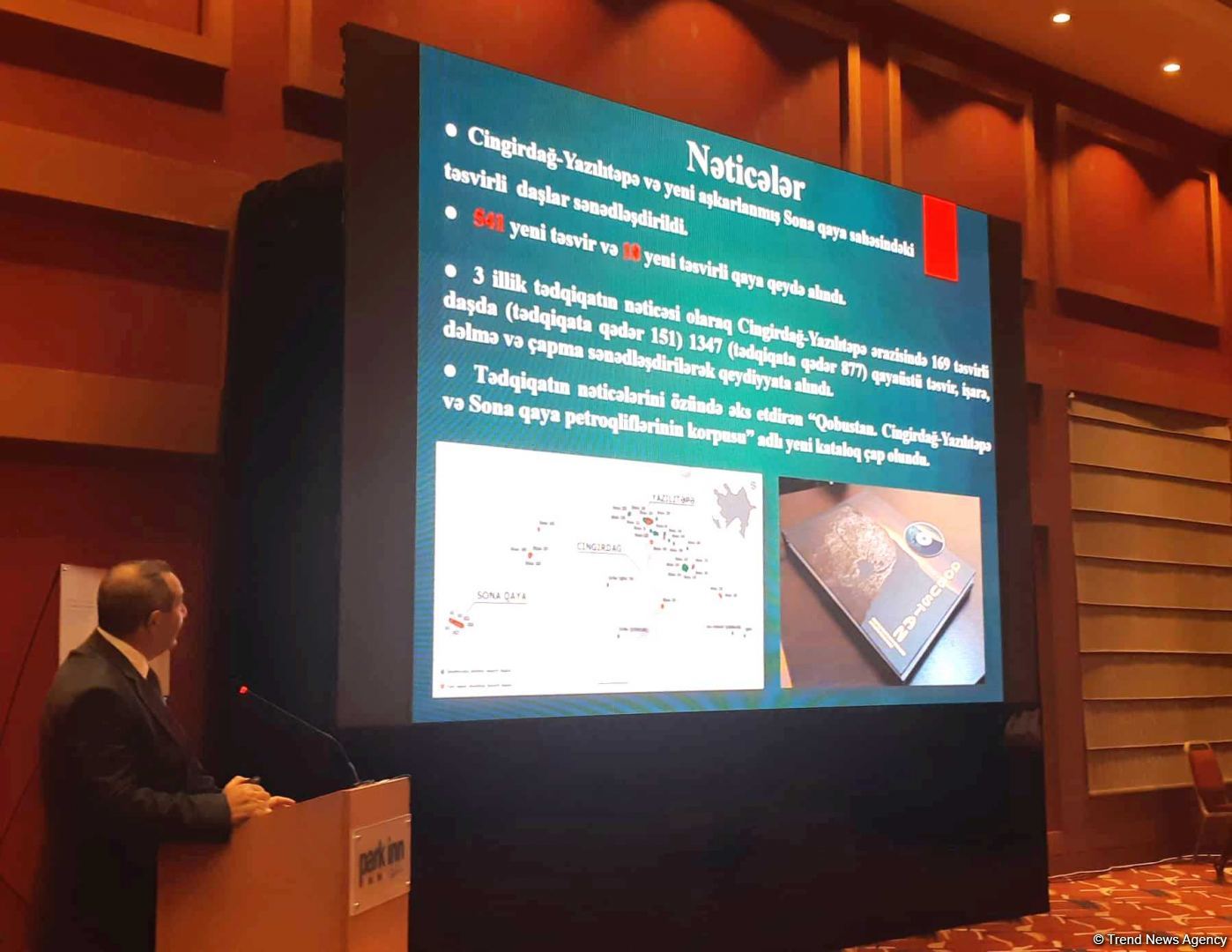 В Баку презентованы фильм и каталог о новых исследованиях в Гобустанском заповеднике (ФОТО)