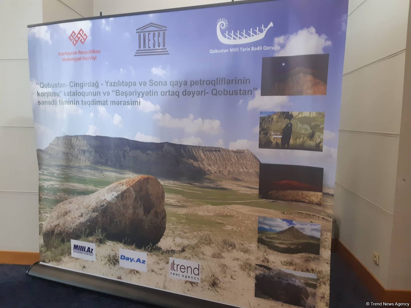 В Баку презентованы фильм и каталог о новых исследованиях в Гобустанском заповеднике (ФОТО)