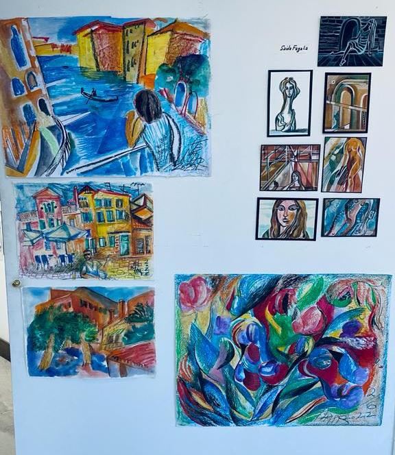 Азербайджанские художники представили свои картины в самом романтичном городе Европы (ФОТО)