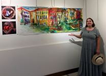 Азербайджанские художники представили свои картины в самом романтичном городе Европы (ФОТО)