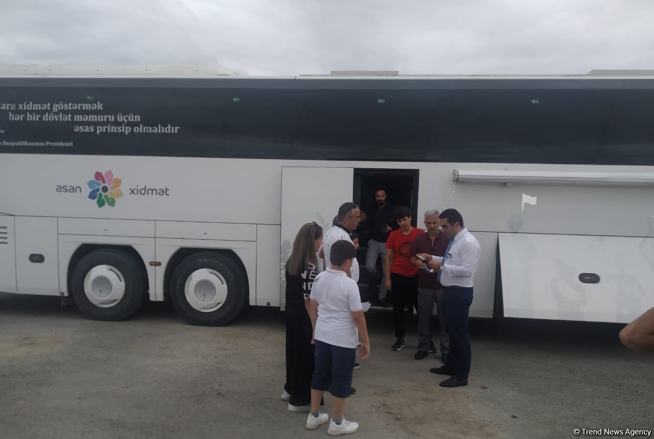 Мобильная Служба ASAN оказывает услуги гражданам в Зангилане (ФОТО)