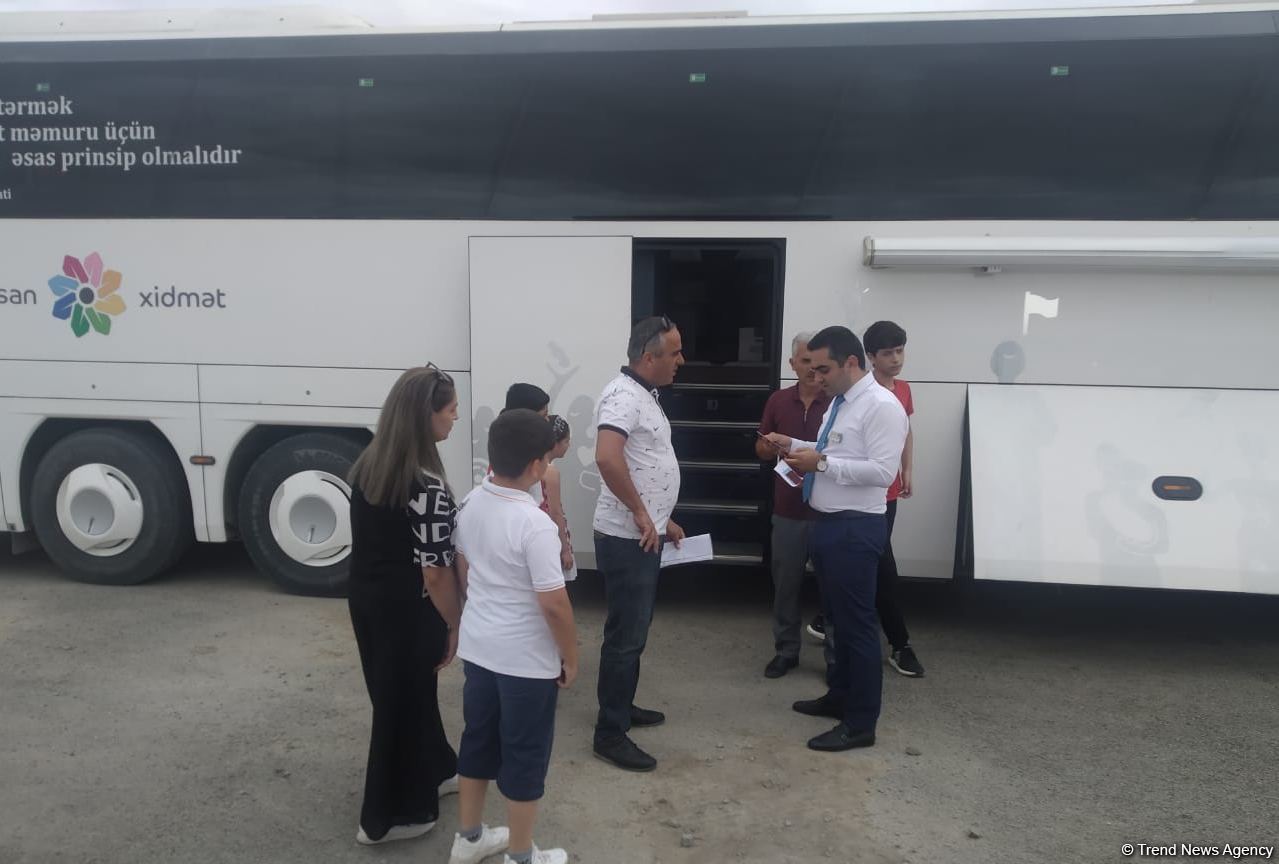 Мобильная Служба ASAN оказывает услуги гражданам в Зангилане (ФОТО)