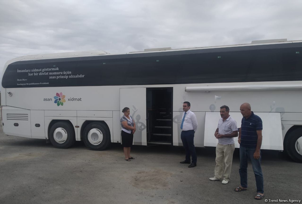 Мобильная Служба ASAN оказывает услуги гражданам в Зангилане (ФОТО)