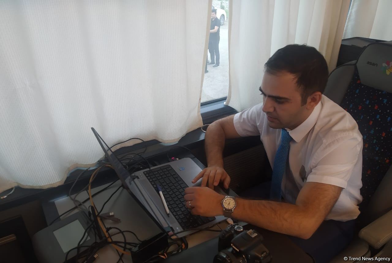 Мобильная Служба ASAN оказывает услуги гражданам в Зангилане (ФОТО)