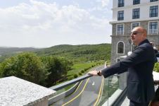 Президент Ильхам Алиев и Первая леди Мехрибан Алиева приняли участие в открытии отеля Basqal Resort & Spa в Исмаиллы (ФОТО/ВИДЕО)