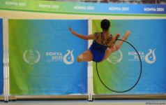 Грациозность, изящество, гибкость: азербайджанские гимнастки выступают на V Играх исламской солидарности (ФОТО)