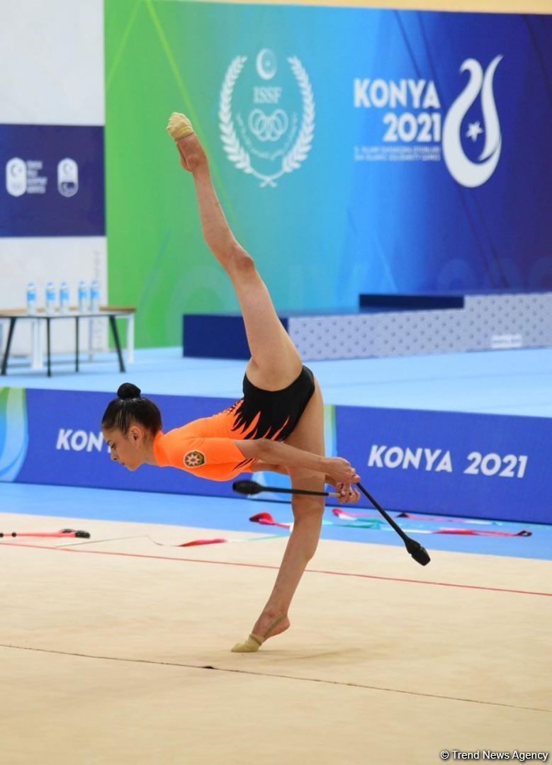 Грациозность, изящество, гибкость: азербайджанские гимнастки выступают на V Играх исламской солидарности (ФОТО)