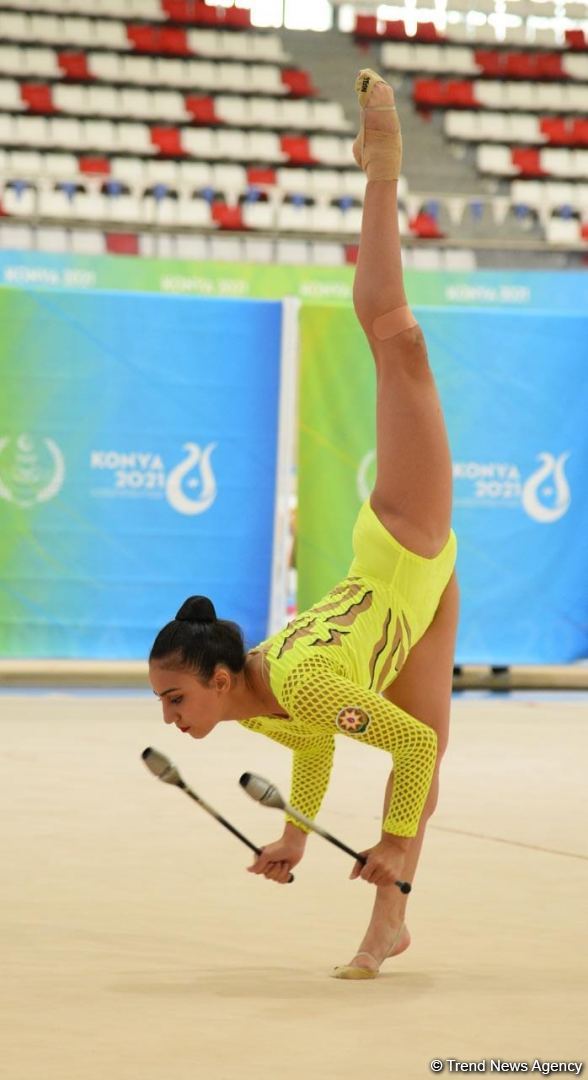 Грациозность, изящество, гибкость: азербайджанские гимнастки выступают на V Играх исламской солидарности (ФОТО)