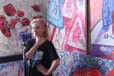 В мастерской Ирины Эльдаровой в Баку представлен проект "О", почтена память  Королевы Елизаветы II (ФОТО)