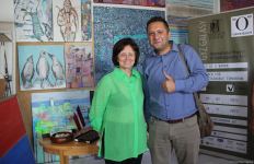 В мастерской Ирины Эльдаровой в Баку представлен проект "О", почтена память  Королевы Елизаветы II (ФОТО)