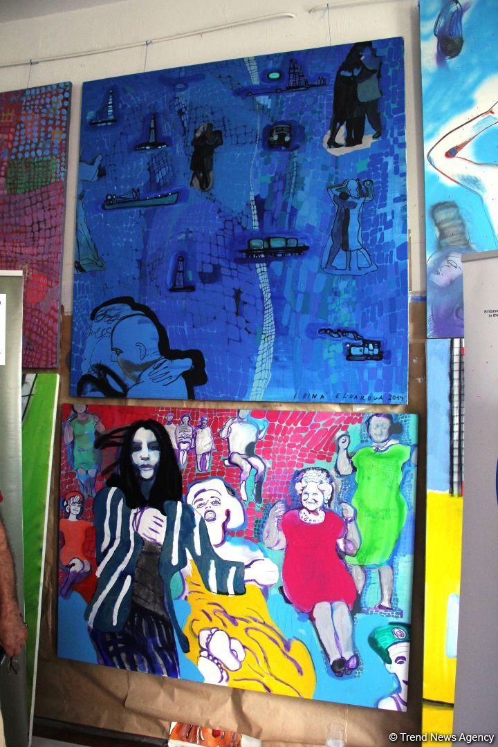 В мастерской Ирины Эльдаровой в Баку представлен проект "О", почтена память  Королевы Елизаветы II (ФОТО)