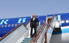 Президент Ильхам Алиев прибыл с визитом в Узбекистан (ФОТО/ВИДЕО)