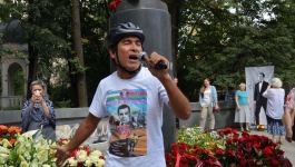 Известный узбекский певец совершает велопробег в честь юбилея Муслима Магомаева – скоро он  будет в Баку (ВИДЕО, ФОТО)