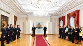 Президенты Азербайджана и Болгарии выступили с заявлениями для печати (ФОТО/ВИДЕО)