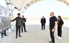 Президент Ильхам Алиев и Первая леди Мехрибан Алиева приняли участие в церемонии закладки фундамента Центра племенного коневодства в Агдаме (ФОТО/ВИДЕО)