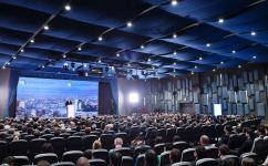 Президент Ильхам Алиев и Первая леди Мехрибан Алиева приняли участие в церемонии открытия Азербайджанского национального градостроительного форума в Агдаме (ФОТО/ВИДЕО)