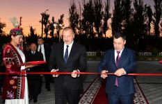 Президент Ильхам Алиев и Президент Садыр Жапаров приняли участие в открытии Парка кыргызско-азербайджанской дружбы в Бишкеке (ФОТО/ВИДЕО)