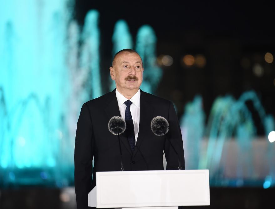 Президент Ильхам Алиев и Президент Садыр Жапаров приняли участие в открытии Парка кыргызско-азербайджанской дружбы в Бишкеке (ФОТО/ВИДЕО)