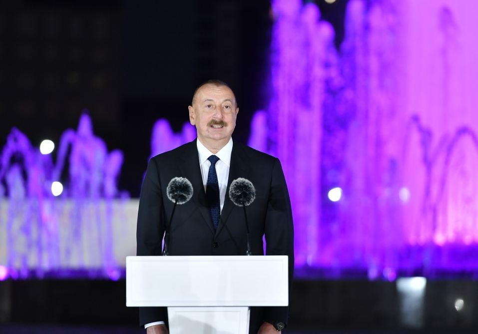 Президент Ильхам Алиев и Президент Садыр Жапаров приняли участие в открытии Парка кыргызско-азербайджанской дружбы в Бишкеке (ФОТО/ВИДЕО)