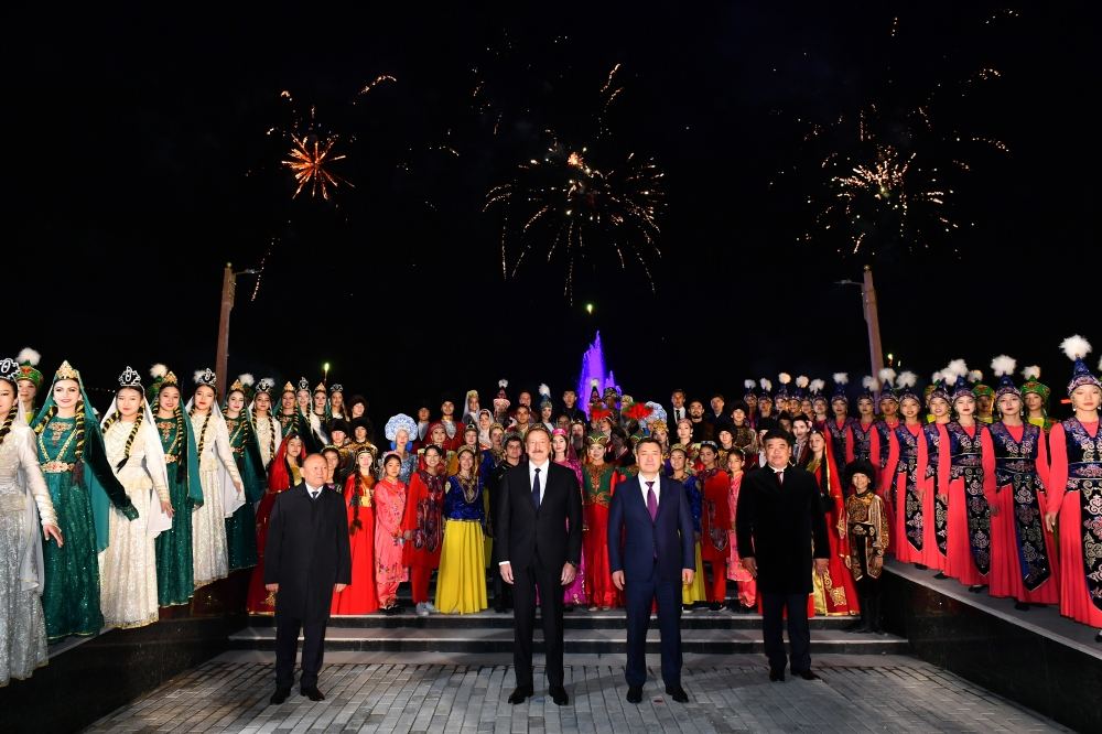 Президент Ильхам Алиев и Президент Садыр Жапаров приняли участие в открытии Парка кыргызско-азербайджанской дружбы в Бишкеке (ФОТО/ВИДЕО)