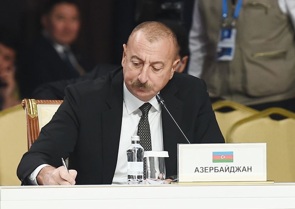 Президент Ильхам Алиев принял участие в заседании Совета глав государств СНГ в Астане (ФОТО)