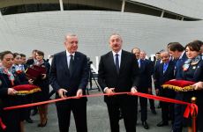 Президент Ильхам Алиев и Президент Реджеп Тайип Эрдоган приняли участие в церемонии открытия Зангиланского международного аэропорта (ФОТО/ВИДЕО)