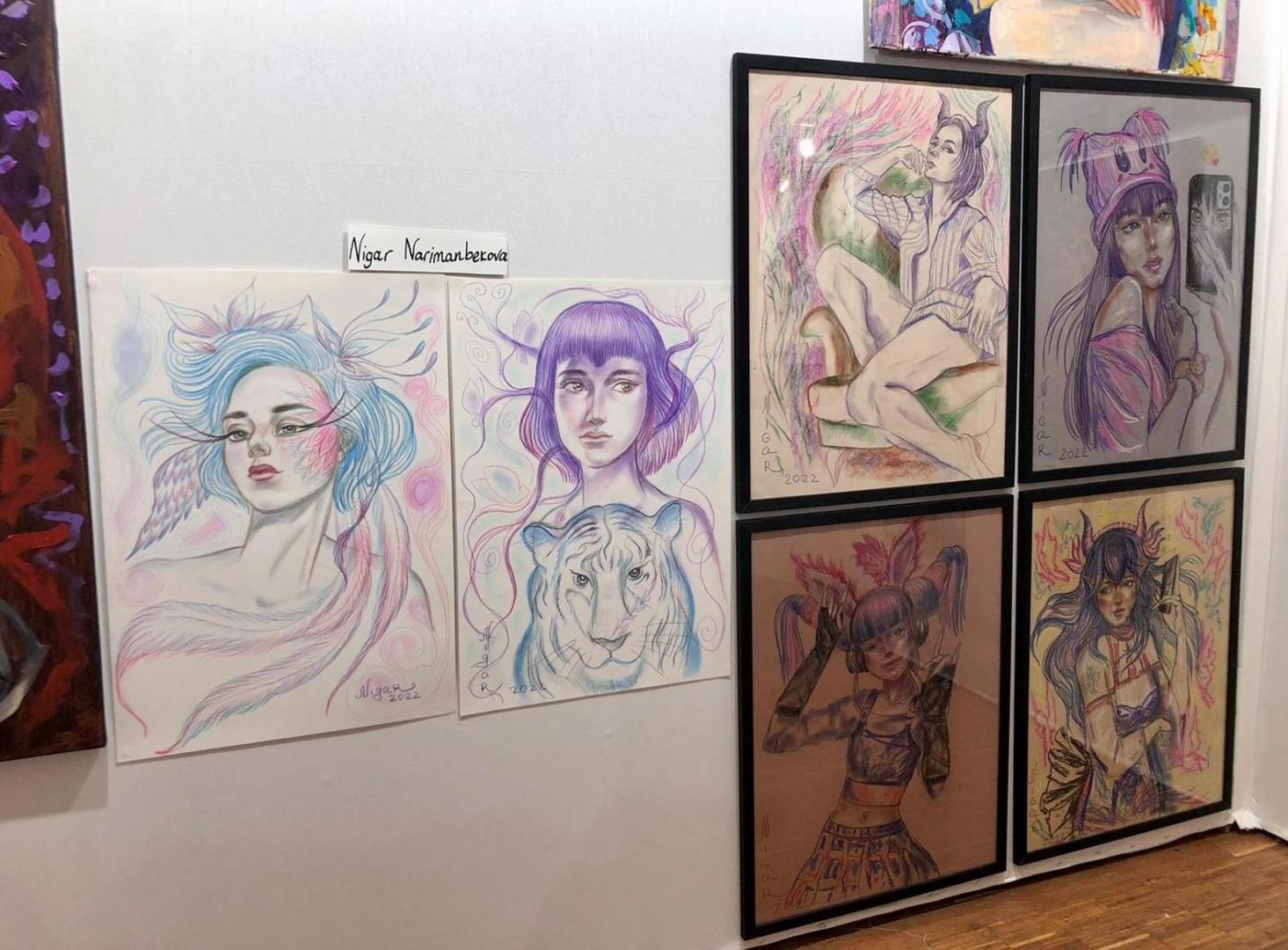 Нигяр Нариманбекова представила работы азербайджанских художников в Carrousel du Louvre в  Париже (ФОТО)