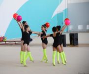 В Национальной арене гимнастики в Баку проходят учебно-тренировочные сборы спортсменок из Мингячевира (ФОТО)