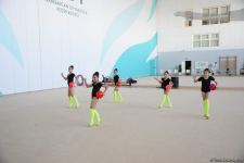 В Национальной арене гимнастики в Баку проходят учебно-тренировочные сборы спортсменок из Мингячевира (ФОТО)