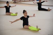 В Национальной арене гимнастики в Баку проходят учебно-тренировочные сборы спортсменок из Мингячевира (ФОТО)