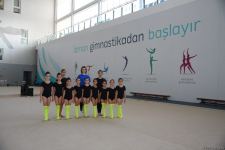 В Национальной арене гимнастики в Баку проходят учебно-тренировочные сборы спортсменок из Мингячевира (ФОТО)