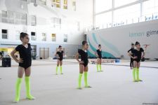 В Национальной арене гимнастики в Баку проходят учебно-тренировочные сборы спортсменок из Мингячевира (ФОТО)