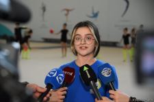 В Национальной арене гимнастики в Баку проходят учебно-тренировочные сборы спортсменок из Мингячевира (ФОТО)