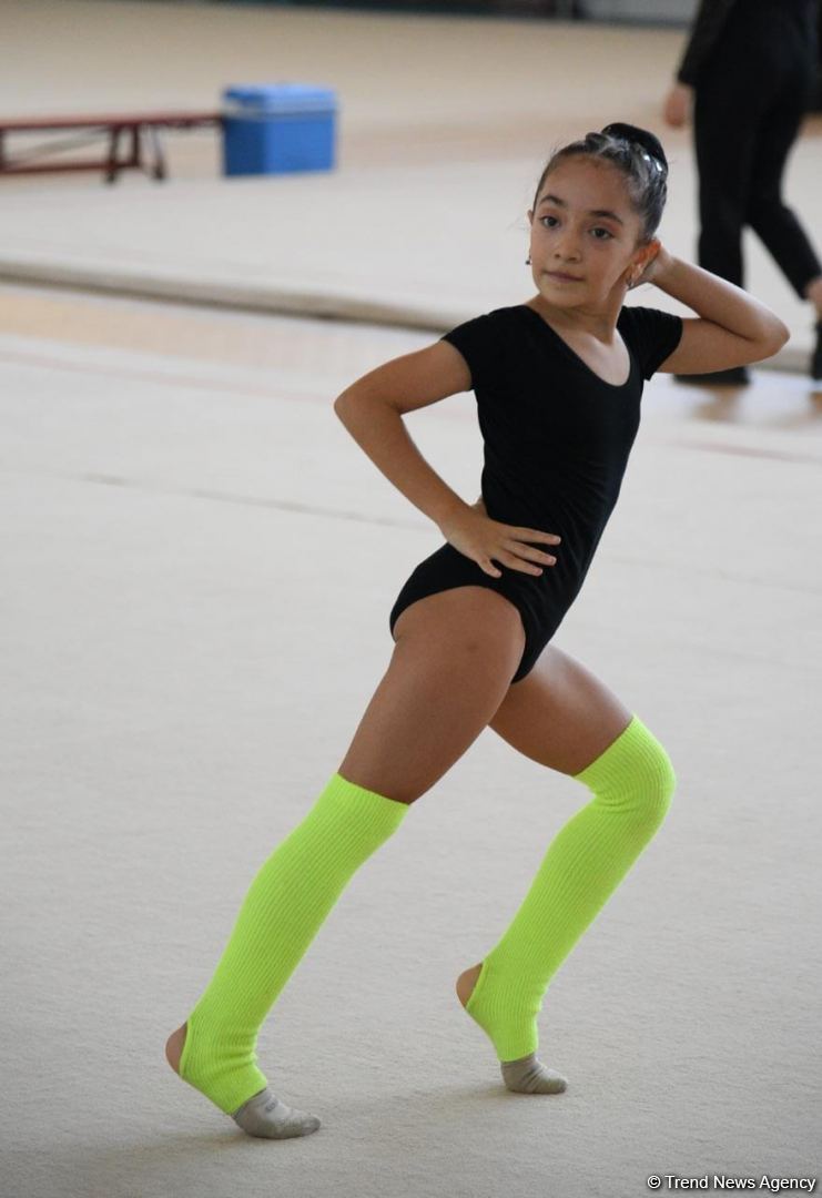 В Национальной арене гимнастики в Баку проходят учебно-тренировочные сборы спортсменок из Мингячевира (ФОТО)
