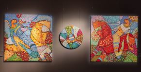 "Человек-праздник" Мир Азер Абдуллаев – лечебные свойства оптимизма и позитива экспозиции в Баку (ФОТО)