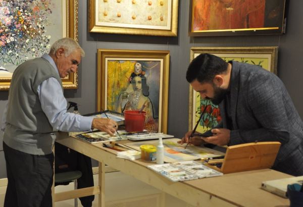 В Баку проведен творческий воркшоп, посвященный Дню Победы (ФОТО