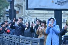 В Баку прошло шествие в связи с Днем Победы (ФОТО)