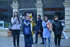 В Баку прошло шествие в связи с Днем Победы (ФОТО)